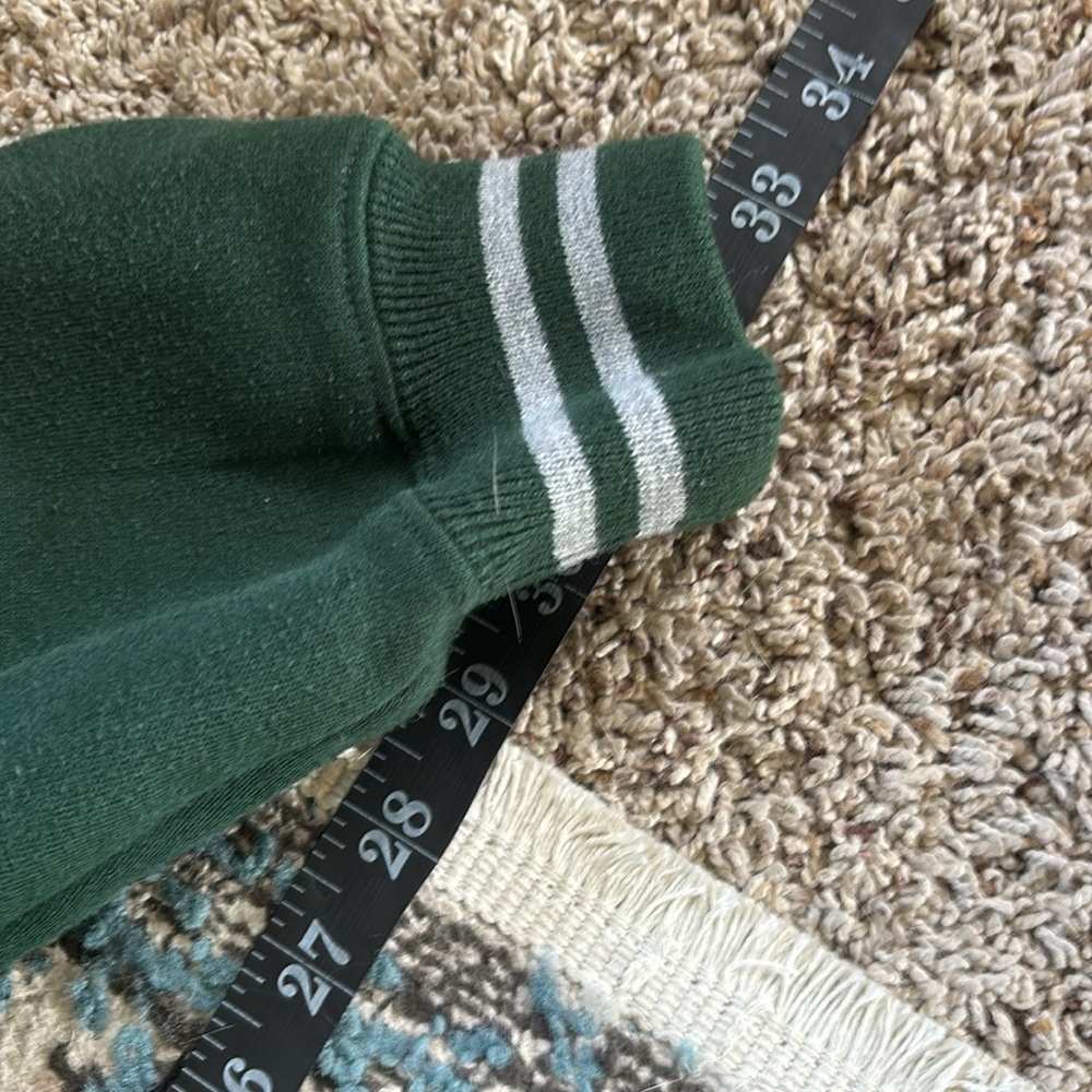 Vintage NFL Men’s Large 90S Heavy Cotton Embroidered Green Bay Packers Hoodie - Picture 7 of 7